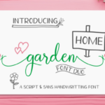 Homegarden Duo Font Poster 1