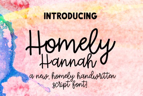 Homely Hannah Font Poster 1