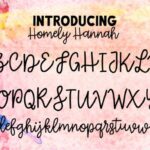 Homely Hannah Font Poster 2