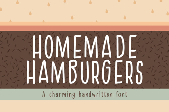 Homemade Hamburgers Font