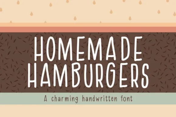 Homemade Hamburgers Font Homemade Hamburgers Font Poster 1