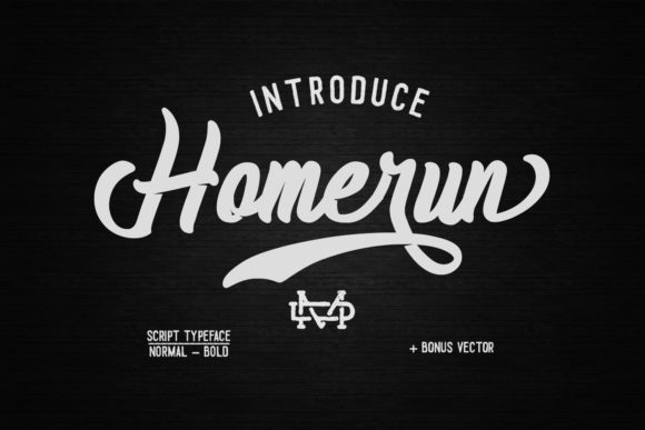 Homerun Script Font