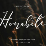 Honabite Font Poster 1