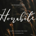 Honabite Font Poster 1