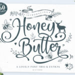 Honey Butter Trio Font Poster 1