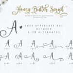 Honey Butter Trio Font Poster 6