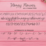 Honey Flower Font Poster 5