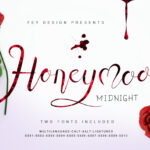 Honey Moon Midnight Font Poster 1