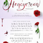 Honey Moon Midnight Font Poster 8