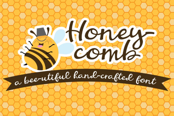 Honeycomb Font Poster 1