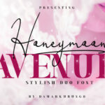 Honeymoon Avenue Font Poster 1