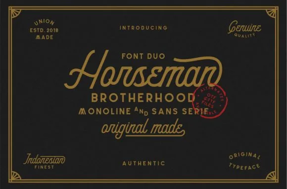 Horseman Font Poster 1