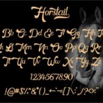 Horstail Font Poster 2