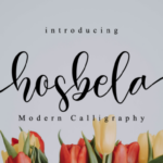 Hosbela Script Font Poster 1