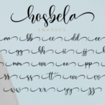 Hosbela Script Font Poster 12