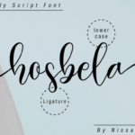 Hosbela Script Font Poster 10