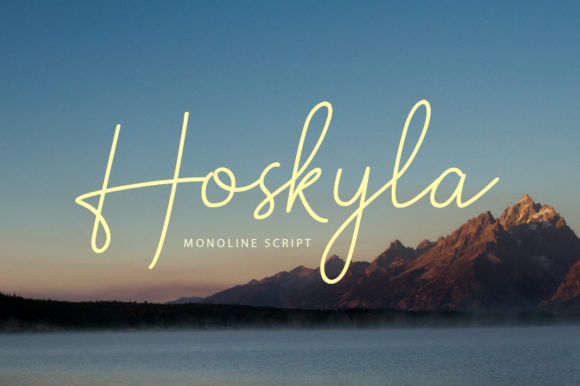 Hoskyla Font Poster 1