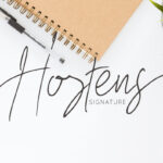 Hostens Signature Font Poster 10