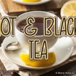Hot and Black Tea Font Poster 1