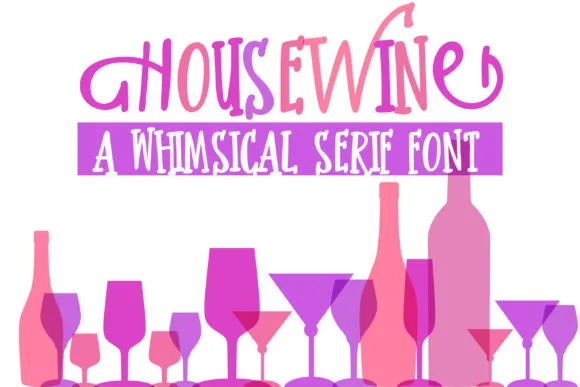Housewine Font Housewine Font Poster 1
