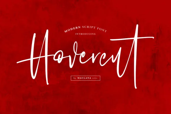 Hovercut Font Hovercut Font Poster 1
