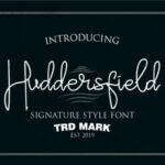 Huddersfield Font Poster 1