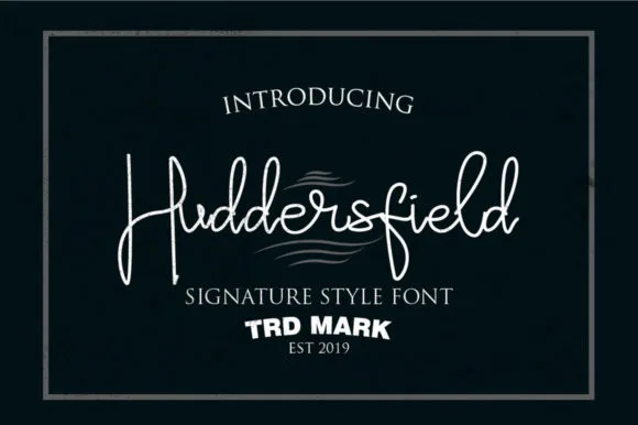 Huddersfield Font Huddersfield Font Poster 1