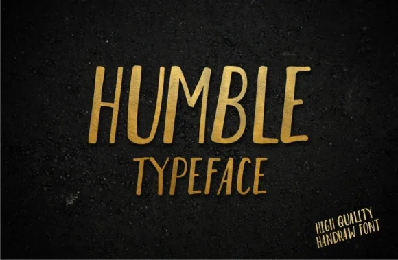 Humble Font Humble Font Poster 1