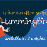 Hummingbird Font Poster 1