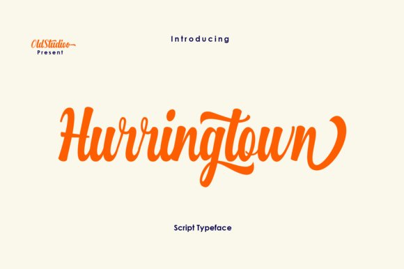 Hurringtown Script Font Poster 1
