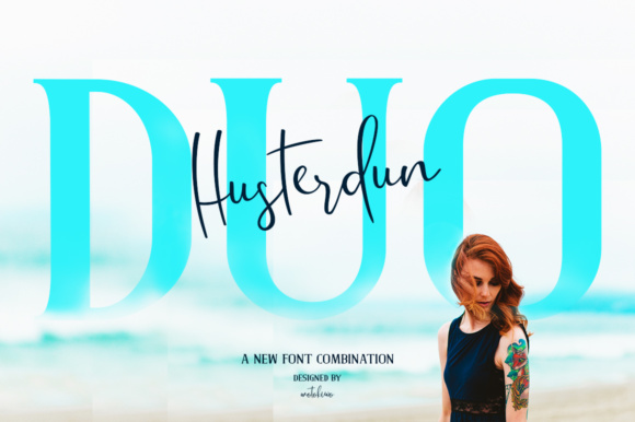 Husterdun Font Poster 1