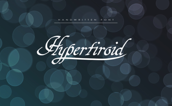 Hypertiroid Font Poster 1