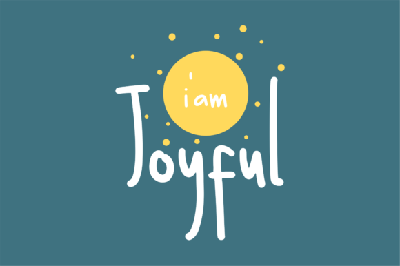 I Am Joyful Font Poster 1