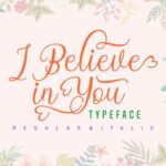 I Believe in You Font Poster 1