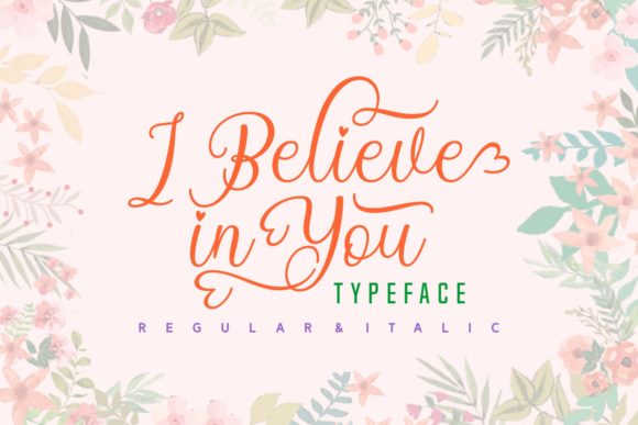 I Believe in You Font Poster 1