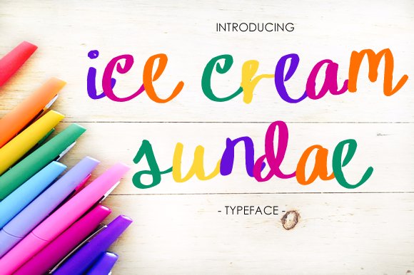 Ice Cream Sundae Font