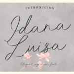 Idana Luisa Font Poster 1