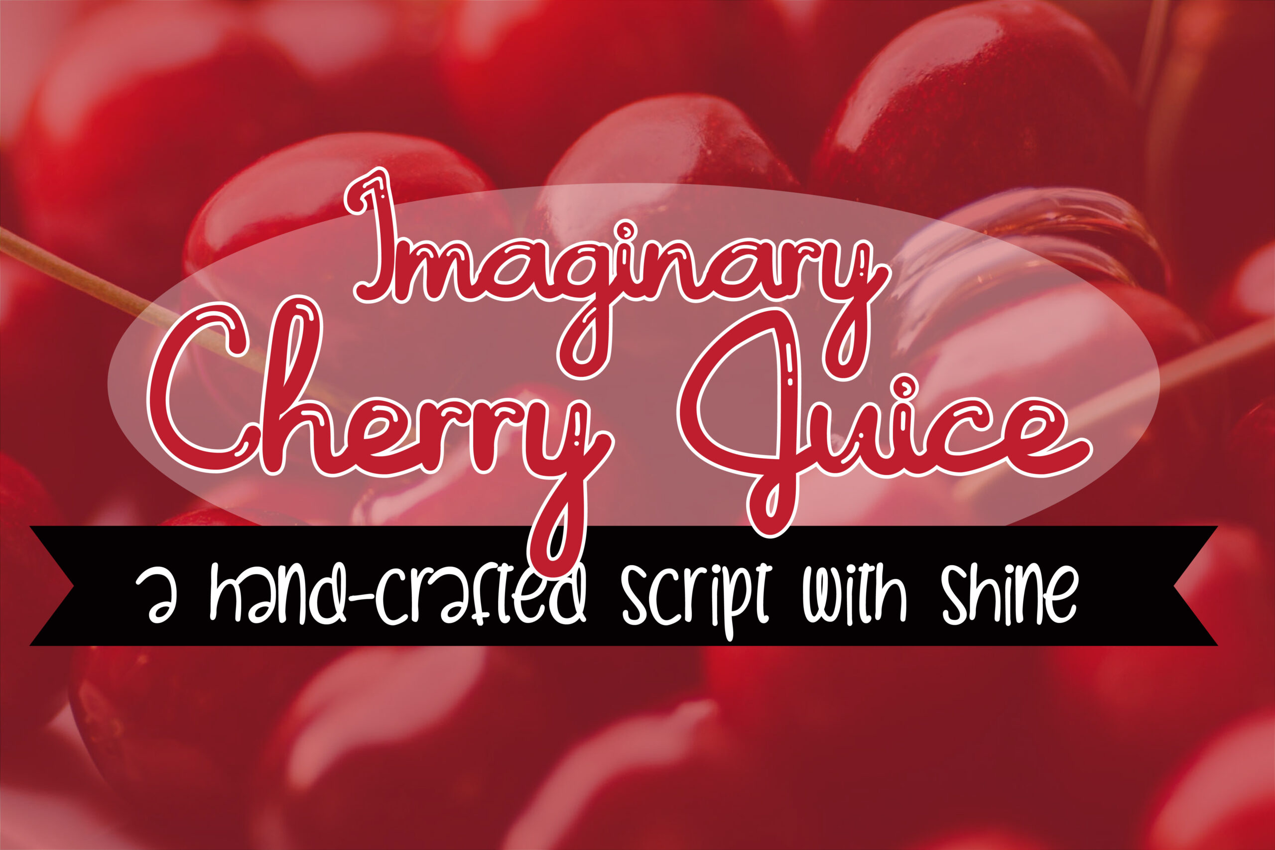 Imaginary Cherry Juice Font Poster 1