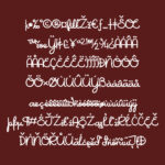 Imaginary Cherry Juice Font Poster 5