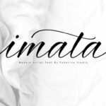 Imata Script Font Poster 1