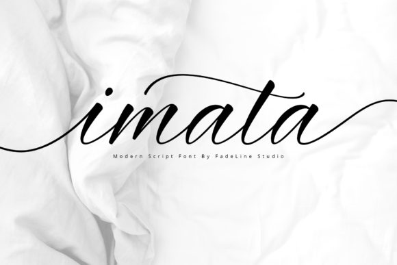 Imata Script Font Poster 1