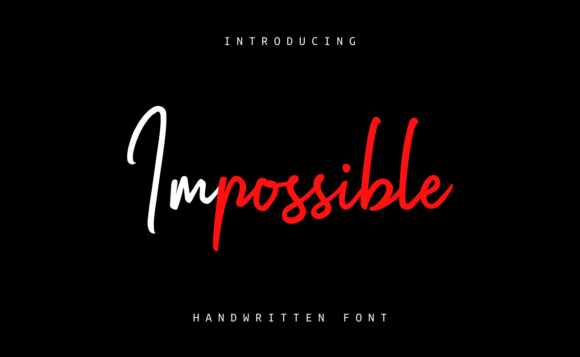 Impossible Font Poster 1