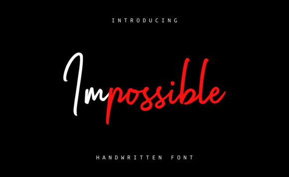 Impossible Font Impossible Font Poster 1