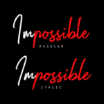 Impossible Font Poster 2