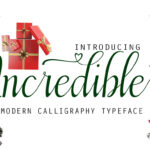 Incredible Font Poster 1