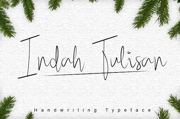 Indah Tulisan Font Indah Tulisan Font Poster 1