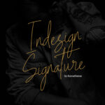 Indesign Signature Font Poster 1