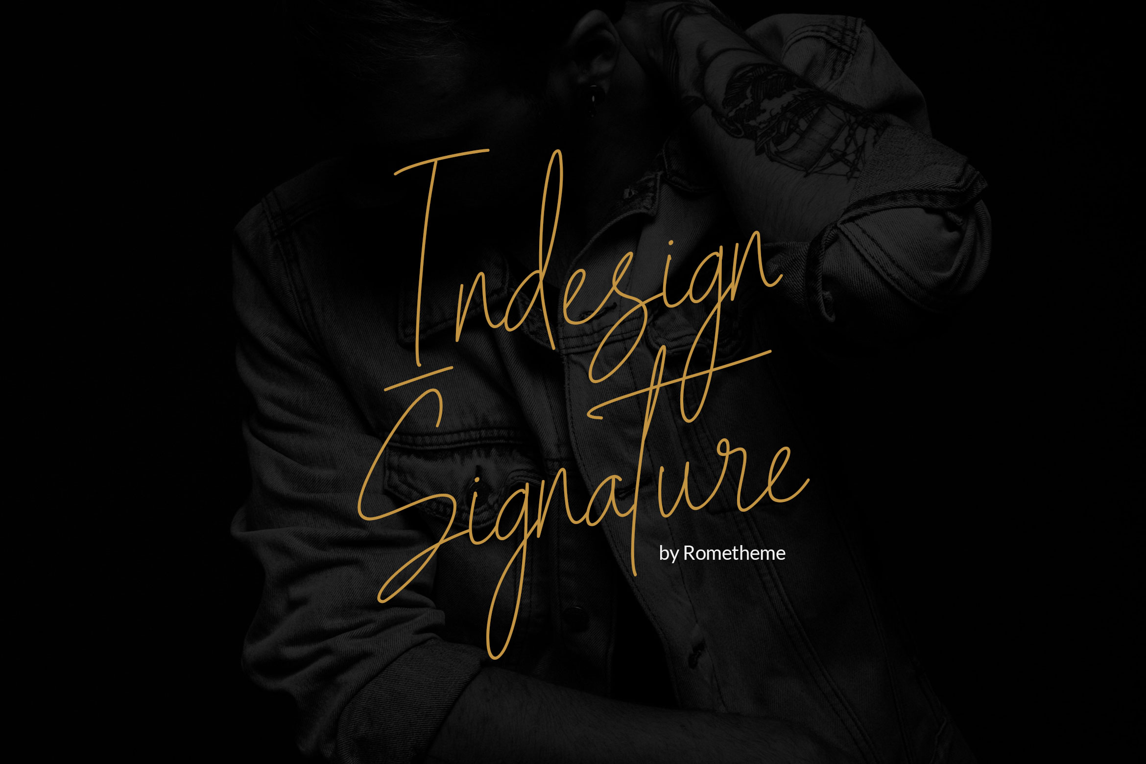 Indesign Signature Font Poster 1