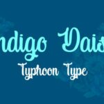 Indigo Daisy Font Poster 1