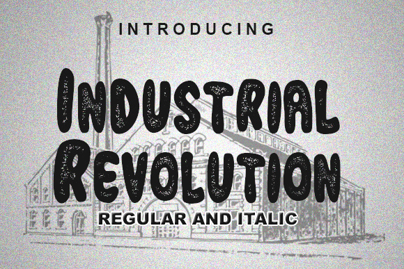 Industrial Revolution Font Poster 1